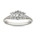 Oval Three-Stone Lab-Grown Diamond Engagement Ring | 1.00 Carat G/VS1+ in 14K White Gold