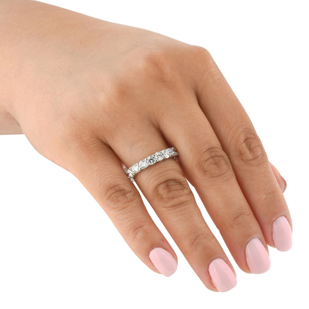 Lab-Grown Diamond Eternity Band | 2.00 Carat F/VS in 14K White Gold