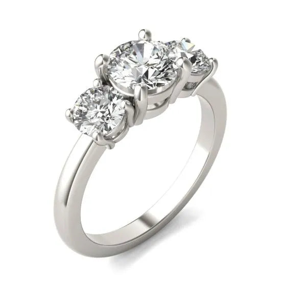 Three-Stone Lab-Grown Diamond Engagement Ring | 2.00 Carat G/VS1+ in 14K Gold