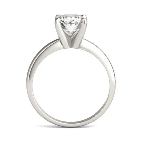 Oval Lab-Grown Diamond Solitaire Engagement Ring | 2.00 Carat G/VS1+ in 14K White Gold