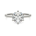 2.00 CTW Round Lab-Grown Diamond Solitaire Engagement Ring in 14K White Gold