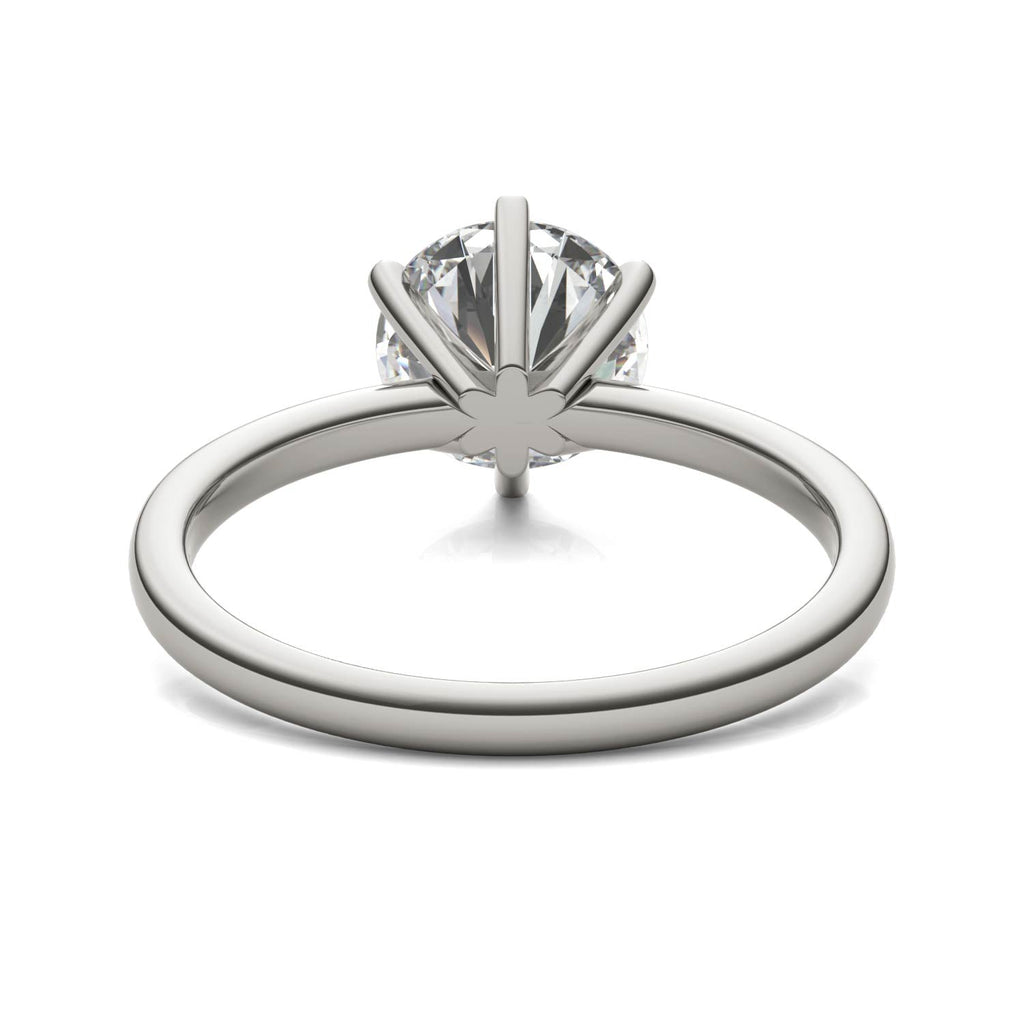 2.00 CTW Round Lab-Grown Diamond Solitaire Engagement Ring in 14K White Gold