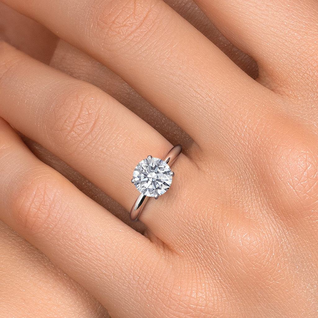 3.50 CTW Round Lab-Grown Diamond Solitaire Engag...
