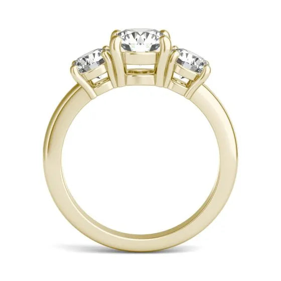 Three-Stone Lab-Grown Diamond Engagement Ring | 2.00 Carat G/VS1+ in 14K Gold
