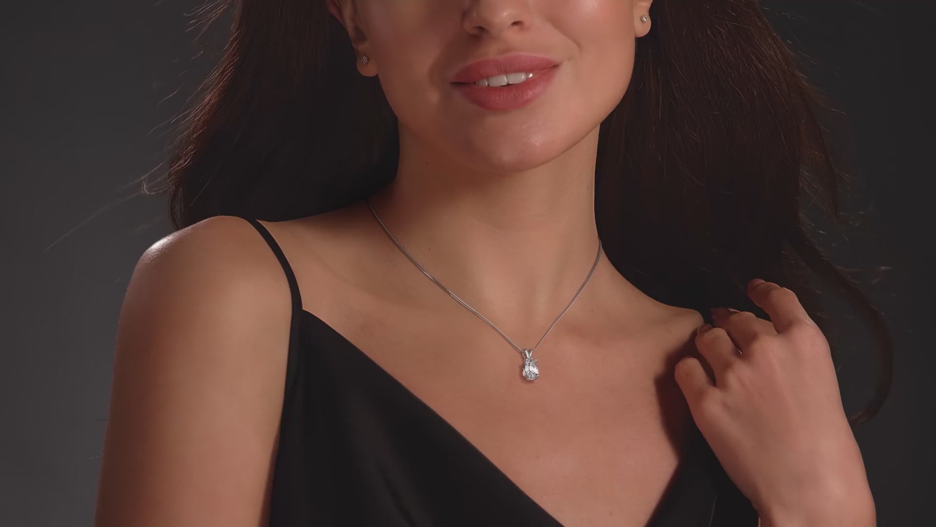 Pear-Cut Lab-Grown Diamond Pendant | 2.00 Carat F/VS2 in 14K White Gold