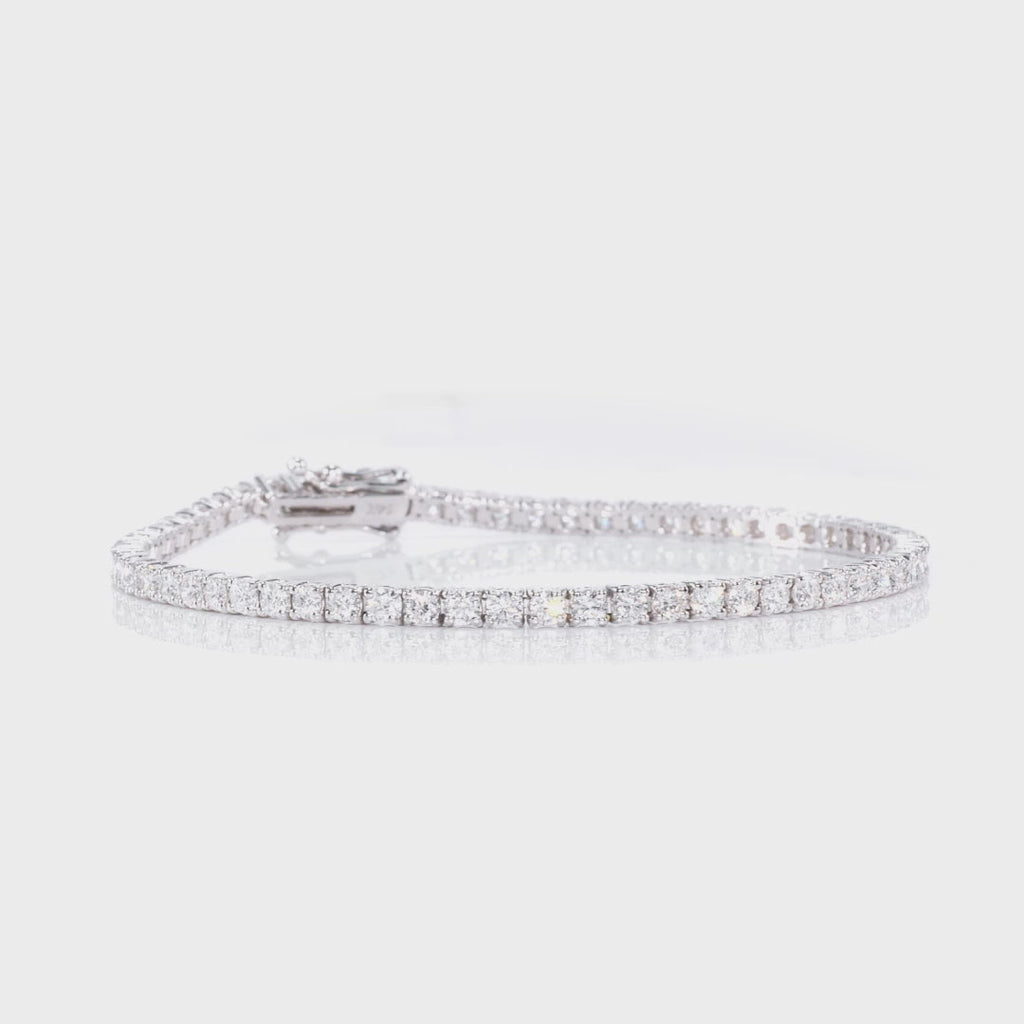 Lab-Grown Diamond Tennis Bracelet | 4.00 Carat G/VS in 14K Gold