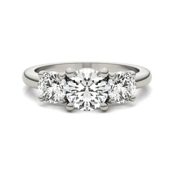 Three-Stone Lab-Grown Diamond Engagement Ring | 2.00 Carat G/VS1+ in 14K Gold