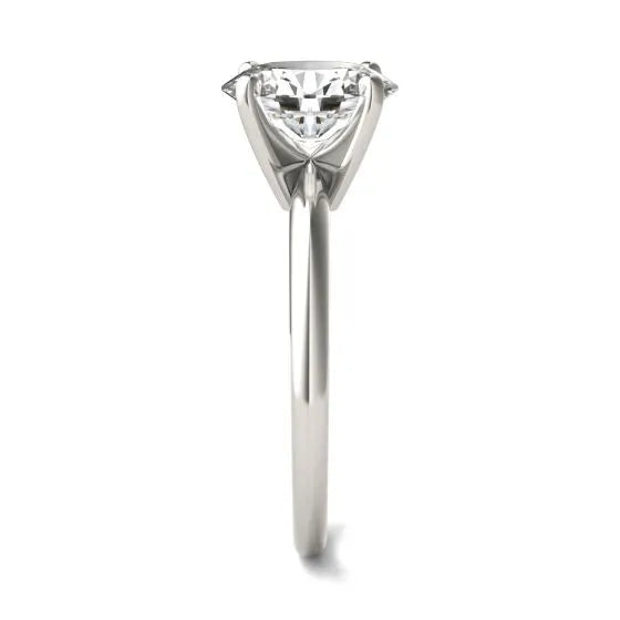 Oval Lab-Grown Diamond Solitaire Engagement Ring | 2.00 Carat G/VS1+ in 14K White Gold