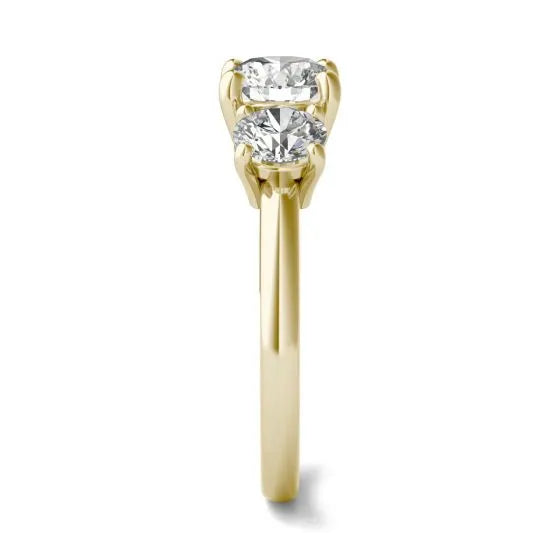 Three-Stone Lab-Grown Diamond Engagement Ring | 2.00 Carat G/VS1+ in 14K Gold