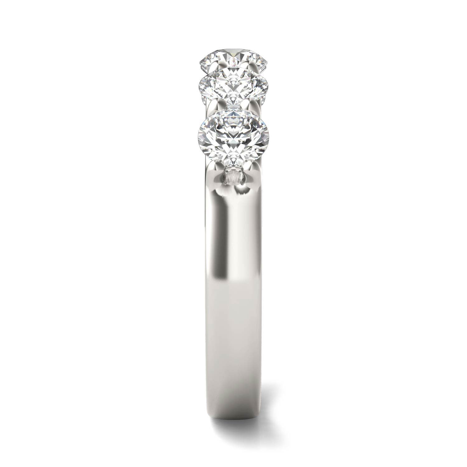 Five-Stone Lab-Grown Diamond Anniversary Band | 1.25 Carat G/VS1+ in 14K White Gold