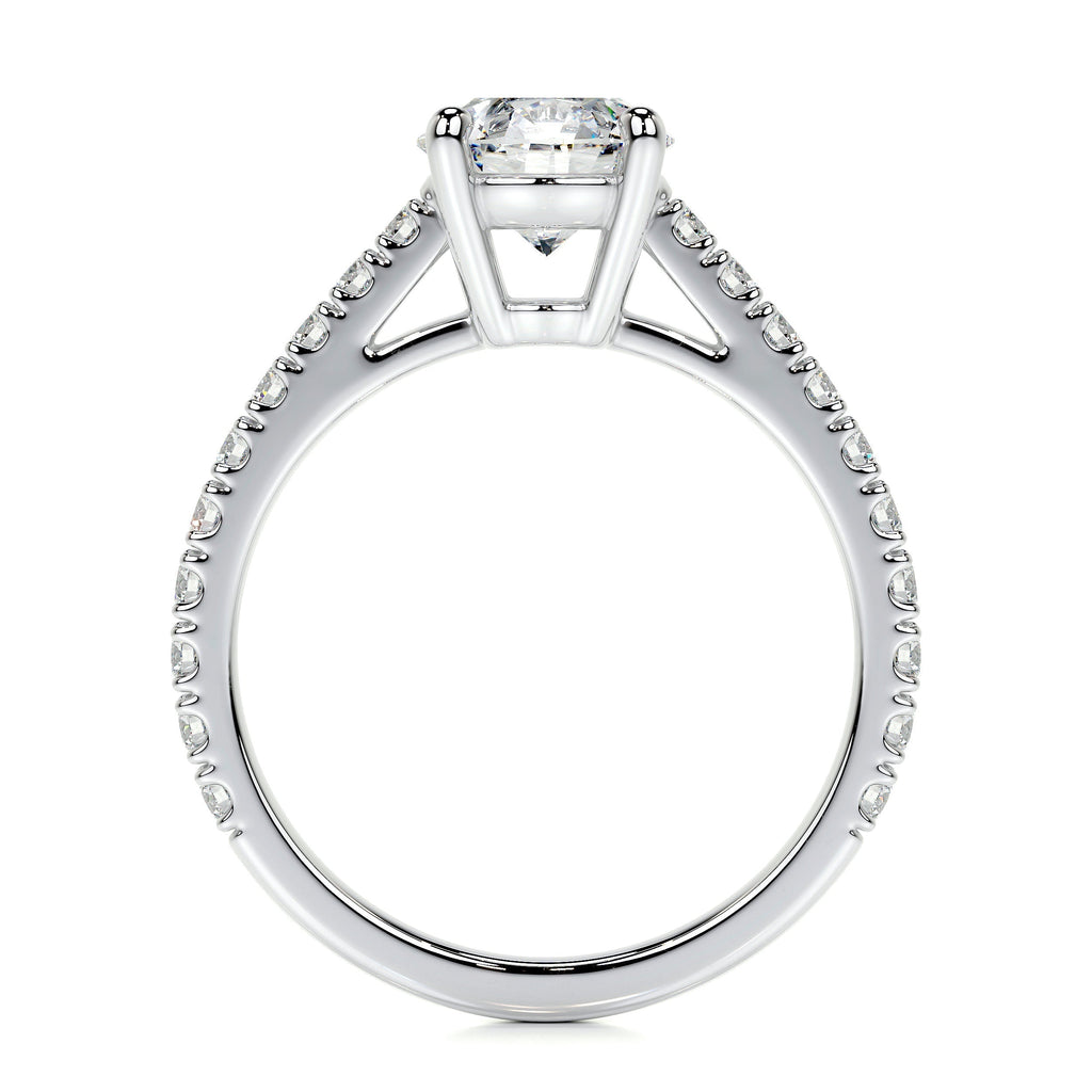 Channel-Set Lab-Grown Diamond Engagement Ring | F/VS in 14K White Gold