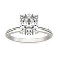 Oval Lab-Grown Diamond Solitaire Engagement Ring | 2.00 Carat G/VS1+ in 14K White Gold