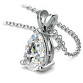 Pear-Cut Lab-Grown Diamond Pendant | 2.00 Carat F/VS2 in 14K White Gold