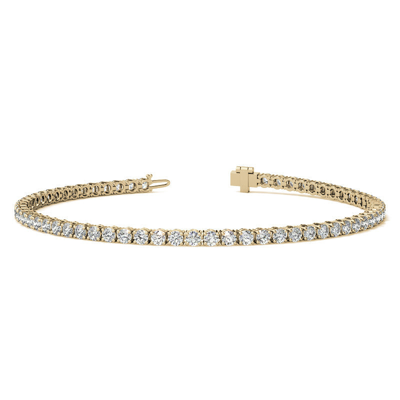 Lab-Grown Diamond Tennis Bracelet | 3.50 Carat G/VS in 14K Gold