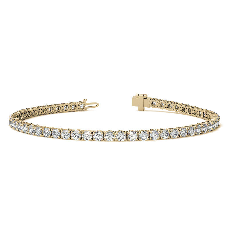 Lab-Grown Diamond Tennis Bracelet | 12.00 Carat G/VS in 14K Gold