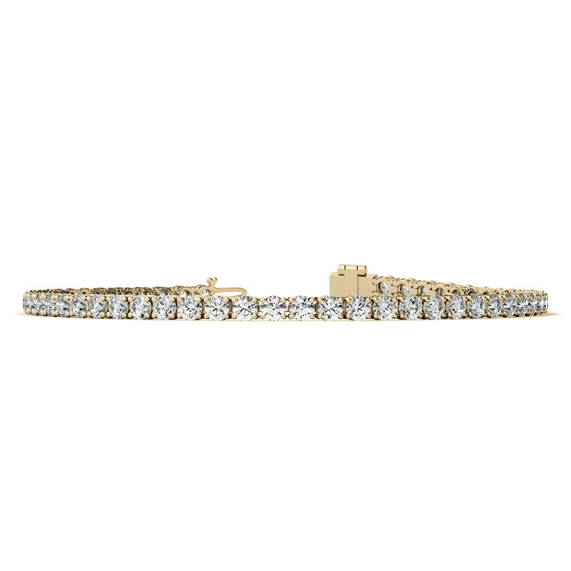 Lab-Grown Diamond Tennis Bracelet | 12.00 Carat G/VS in 14K Gold