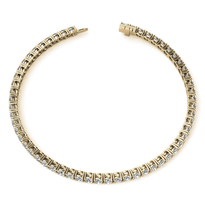 Lab-Grown Diamond Tennis Bracelet | 12.00 Carat G/VS in 14K Gold