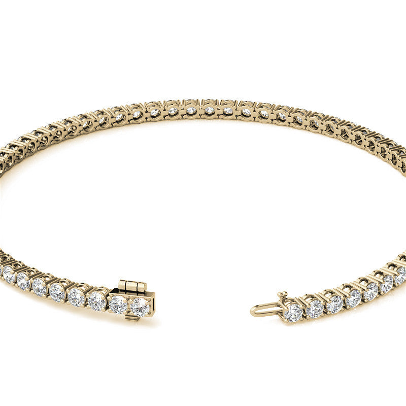 Lab-Grown Diamond Tennis Bracelet | 3.50 Carat G/VS in 14K Gold