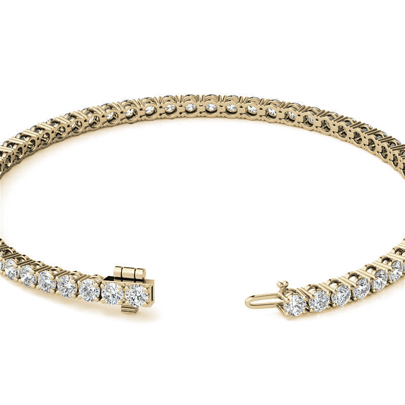 Lab-Grown Diamond Tennis Bracelet | 12.00 Carat G/VS in 14K Gold