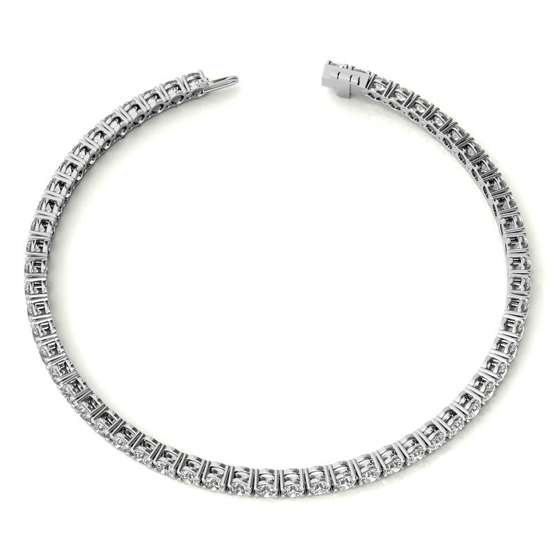 Lab-Grown Diamond Tennis Bracelet | 4.00 Carat G/VS in 14K Gold