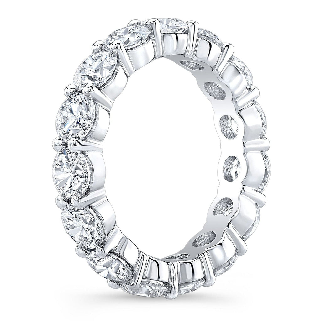 4.00 CTW Moissanite Diamond Eternity Band | 14K Gold Overlay