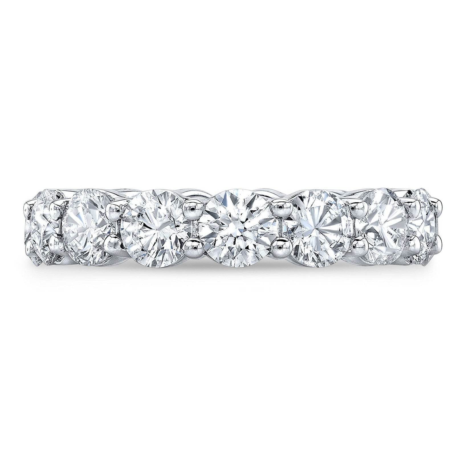 4.00 CTW Moissanite Diamond Eternity Band | 14K Gold Overlay